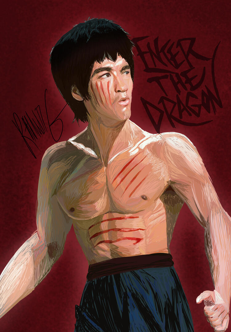 Bruce Lee tribute by Radiant G