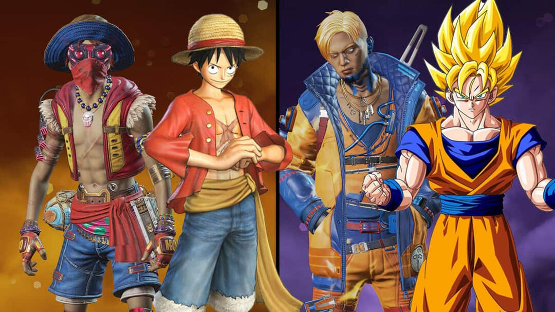 Anime One Piece and Dragonball Z references in Apex Legends